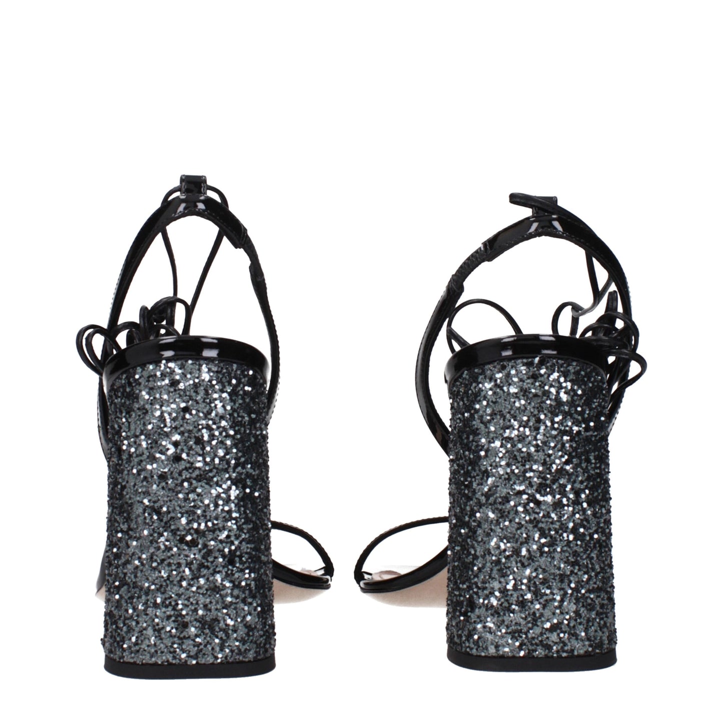 Miu Miu Schwarze Plateauschuhe aus Leder