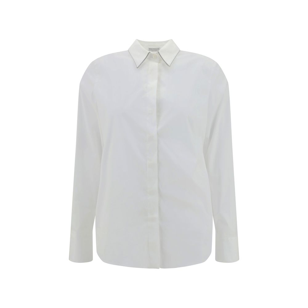 Brunello Cucinelli-Hemd mit ikonischen Schmuckdetails