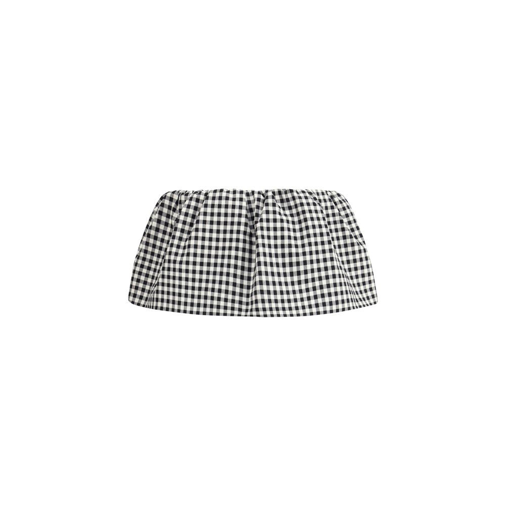 Mini-jupe à motif Vichy Miu Miu