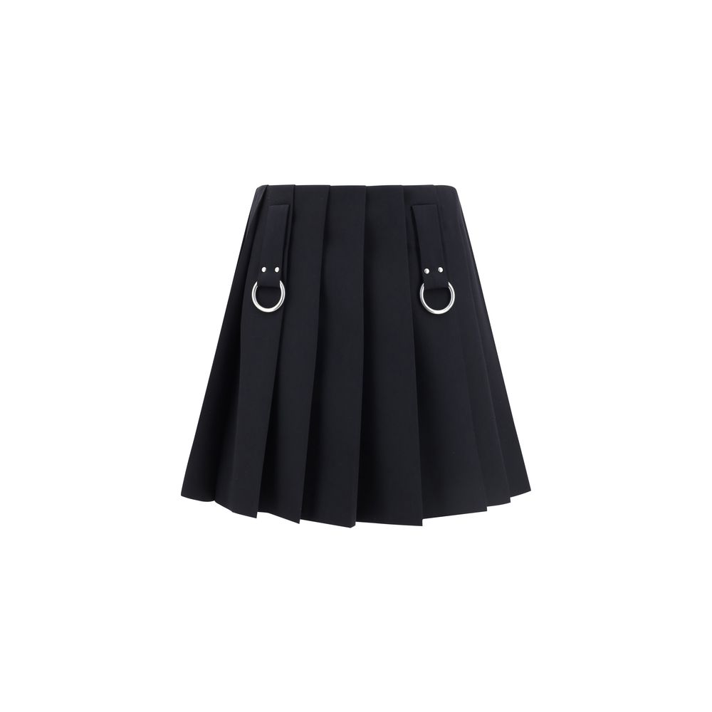 Prada Wollplissierter Minirock