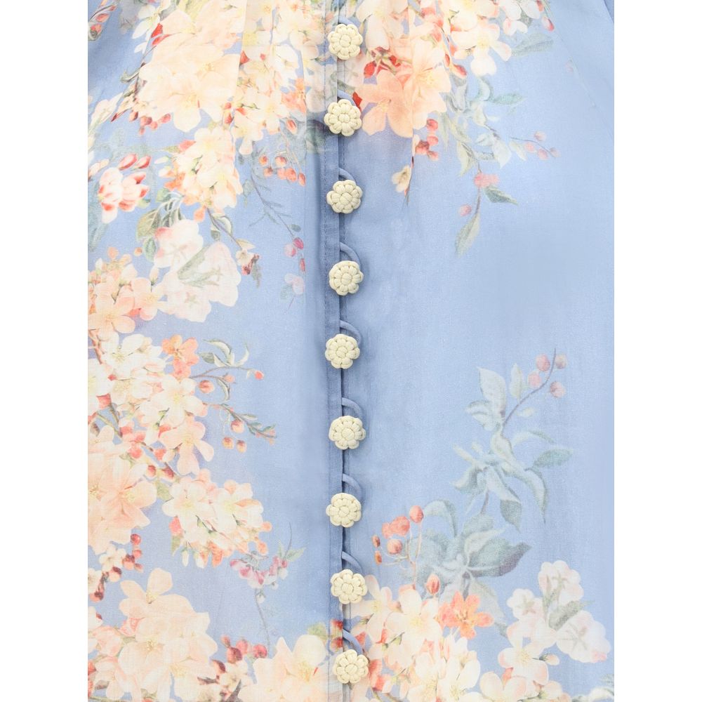 Zimmermann Cascadian Bluse mit Puffärmeln