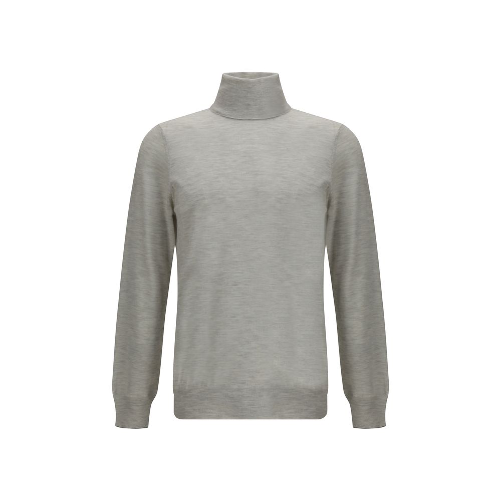 Pull col roulé en laine Brunello Cucinelli