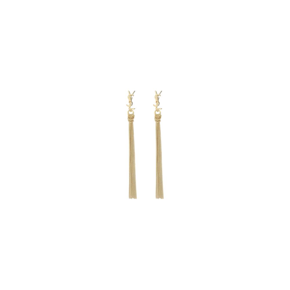 Saint Laurent Bo Pompons Chaines Messing Metall