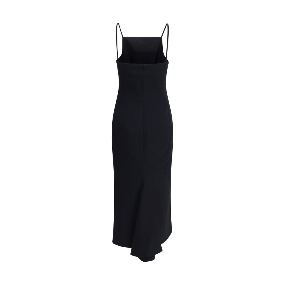 Givenchy Midikleid mit drapiertem Rücken