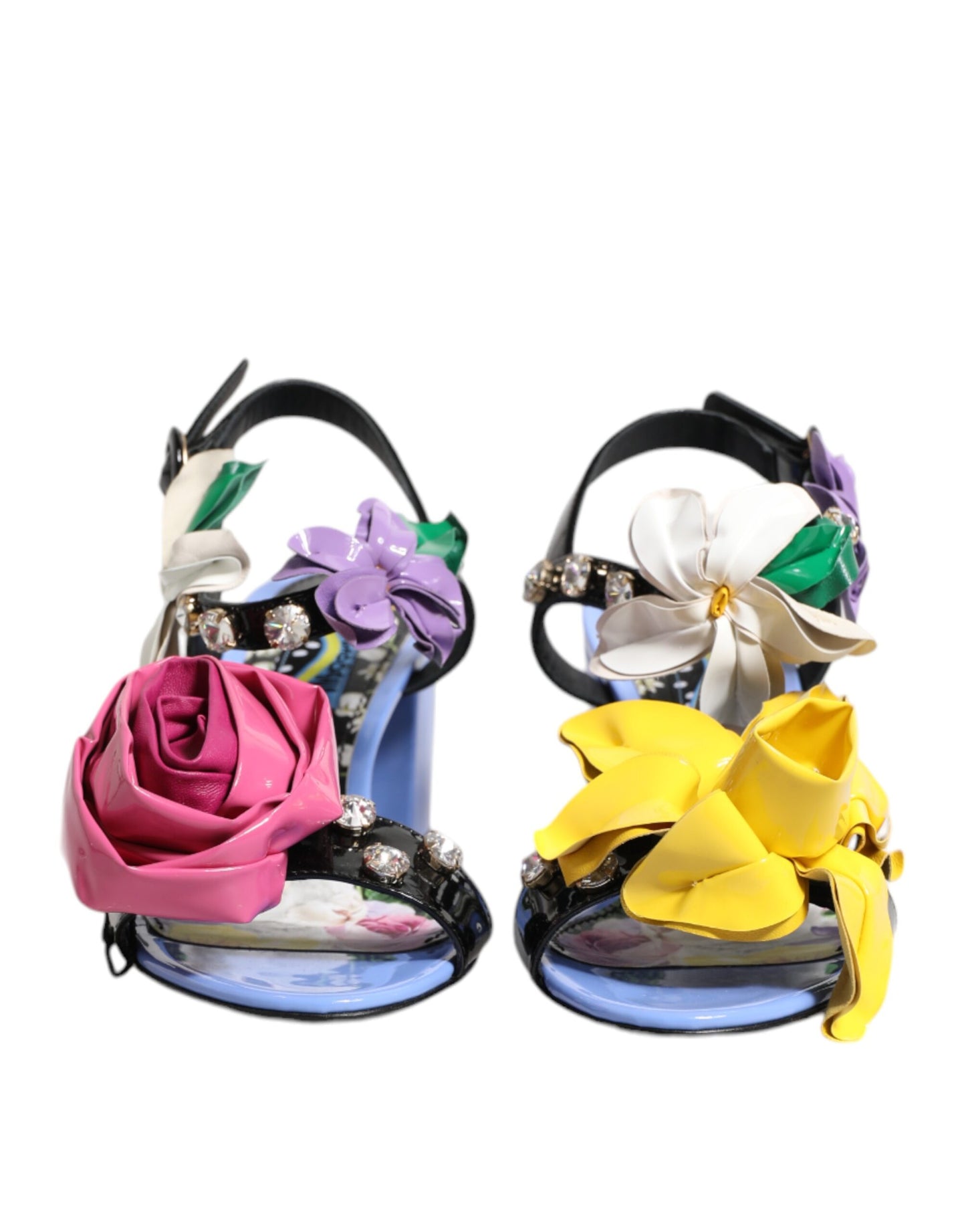 Sandales Dolce & Gabbana KEIRA à cristaux floraux multicolores