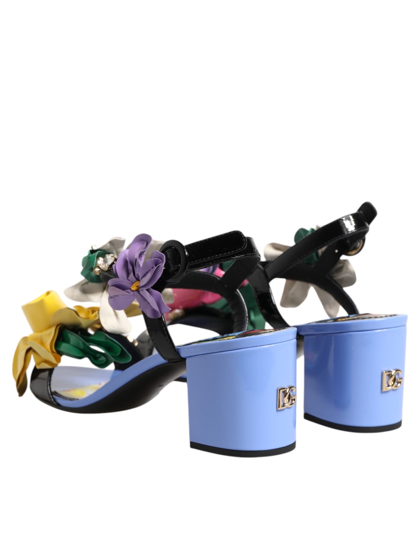 Sandales Dolce & Gabbana KEIRA à cristaux floraux multicolores