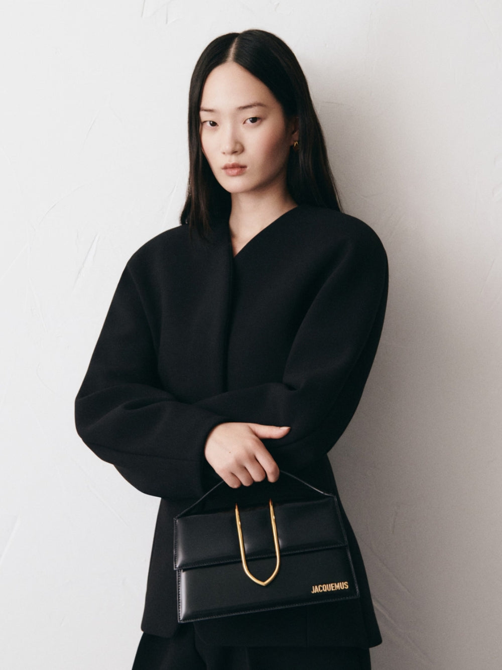 Jacquemus Le Grand Bambino Schwarze Tasche