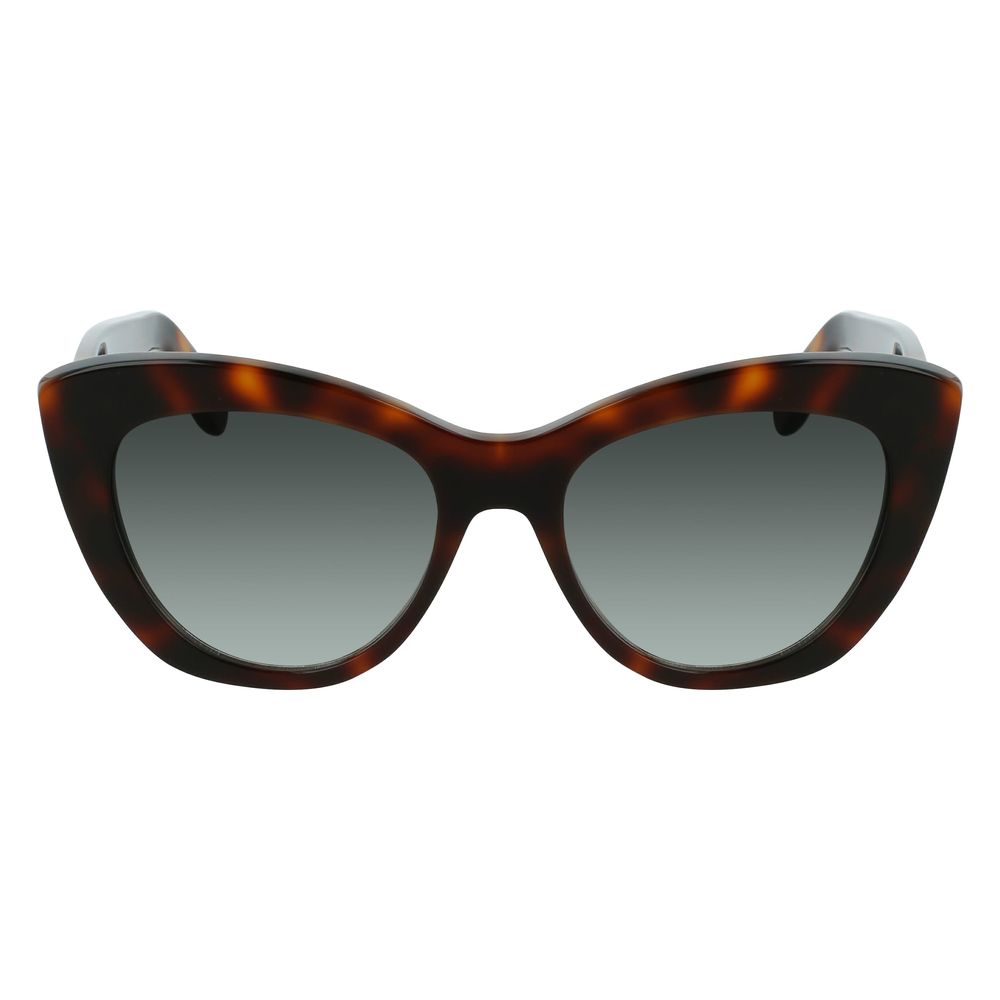 Lunettes de soleil en acétate marron Salvatore Ferragamo