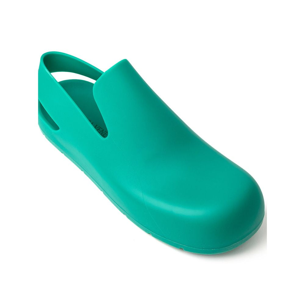 Bottega Veneta Grüner Baumwoll-Slipper