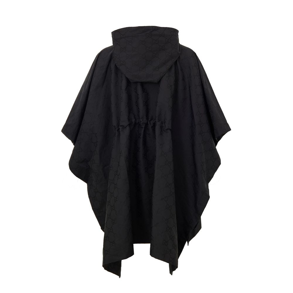Gucci Schwarzer Polyester-Trenchcoat