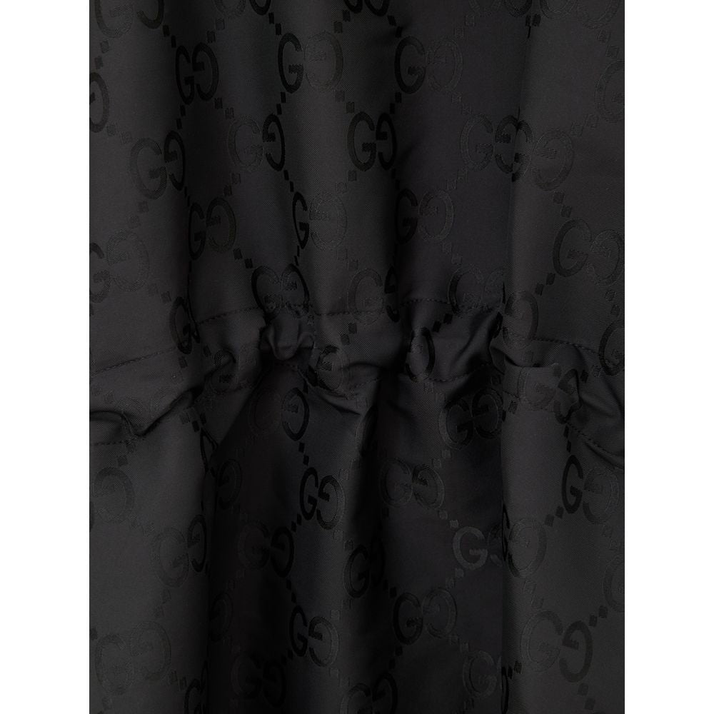 Gucci Schwarzer Polyester-Trenchcoat