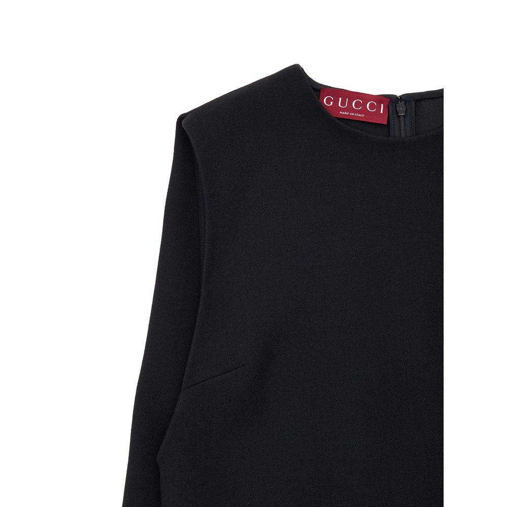 Schwarzes Wollkleid von Gucci