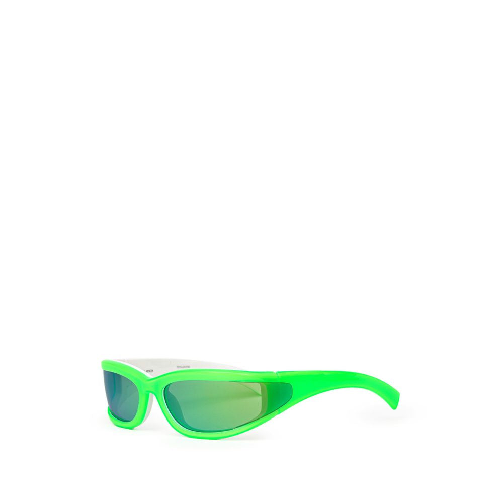 Lunettes de soleil en acétate vert Bottega Veneta