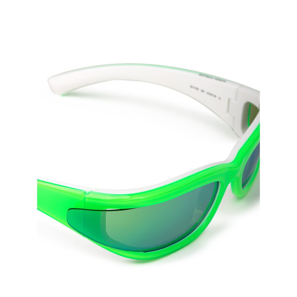 Lunettes de soleil en acétate vert Bottega Veneta