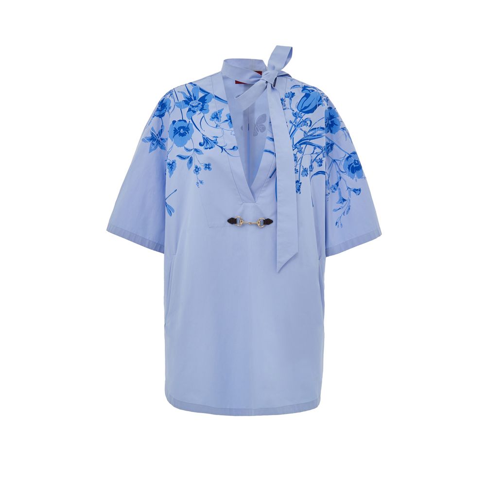 Blaues Baumwollhemd von Gucci