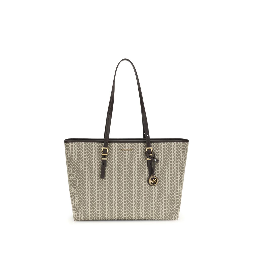 Große Einkaufstasche „Quinn“ aus Jacquard mit Logo von Michael Kors