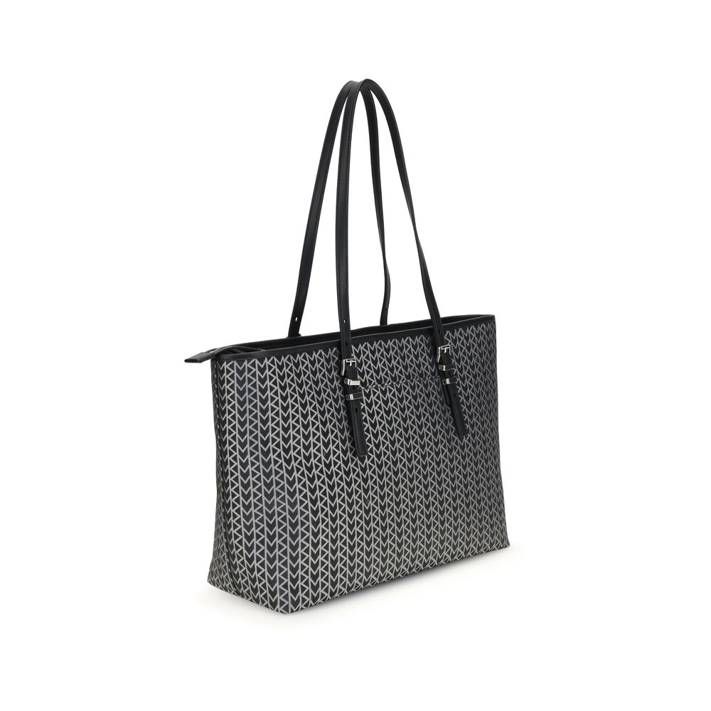 Große Einkaufstasche „Quinn“ aus Jacquard mit Logo von Michael Kors