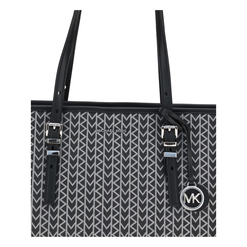 Große Einkaufstasche „Quinn“ aus Jacquard mit Logo von Michael Kors