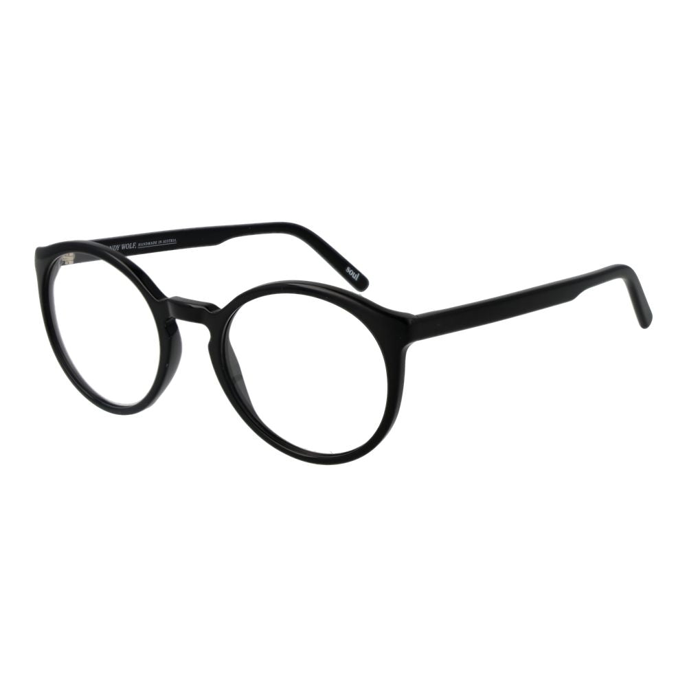 Montures de lunettes de vue unicolores noires pour homme et femme de Andy Wolf