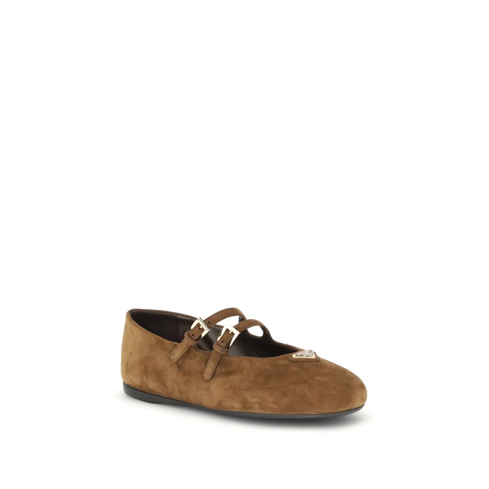 Prada Wildleder-Ballerinas