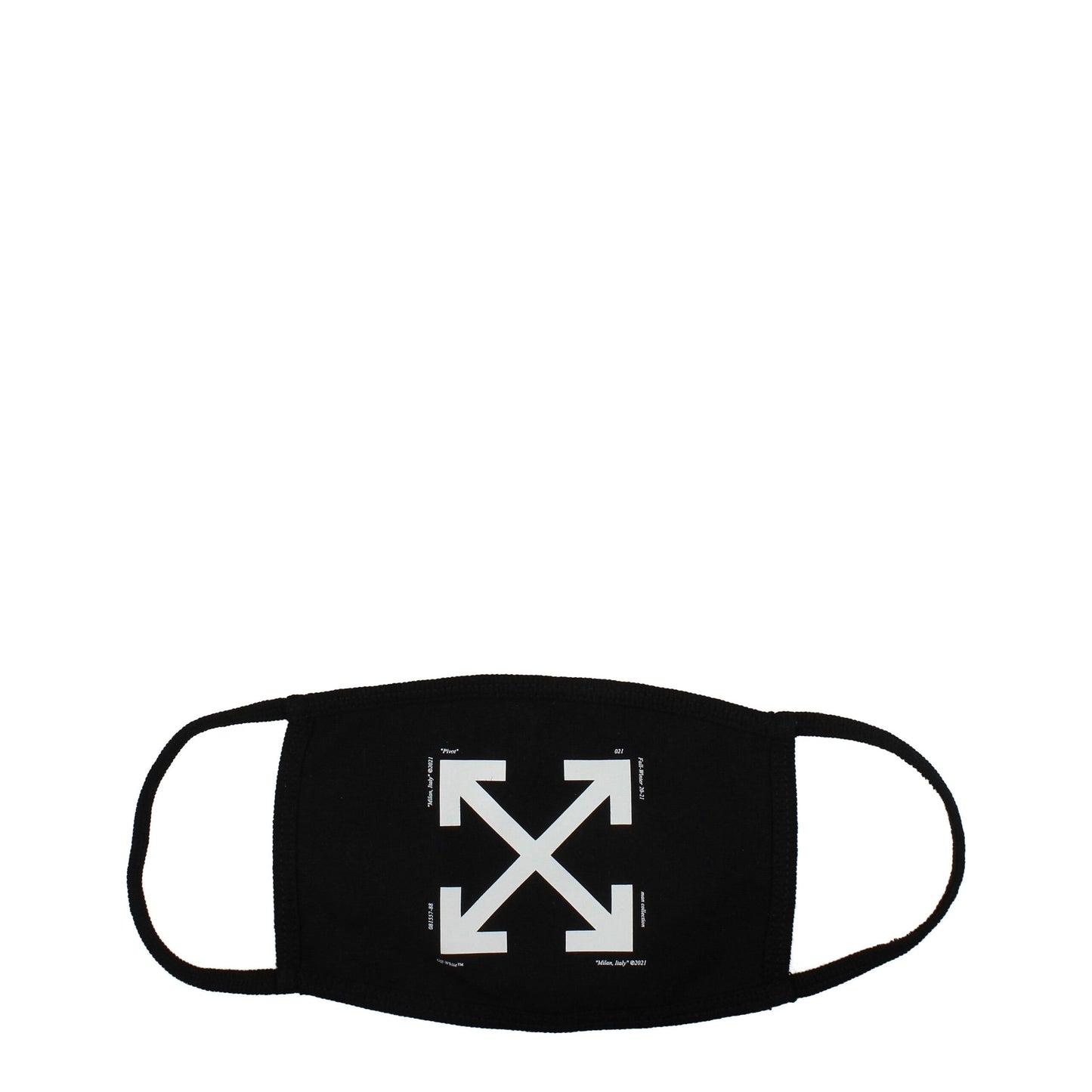 Off-White schwarze Baumwoll-Gesichtsmasken