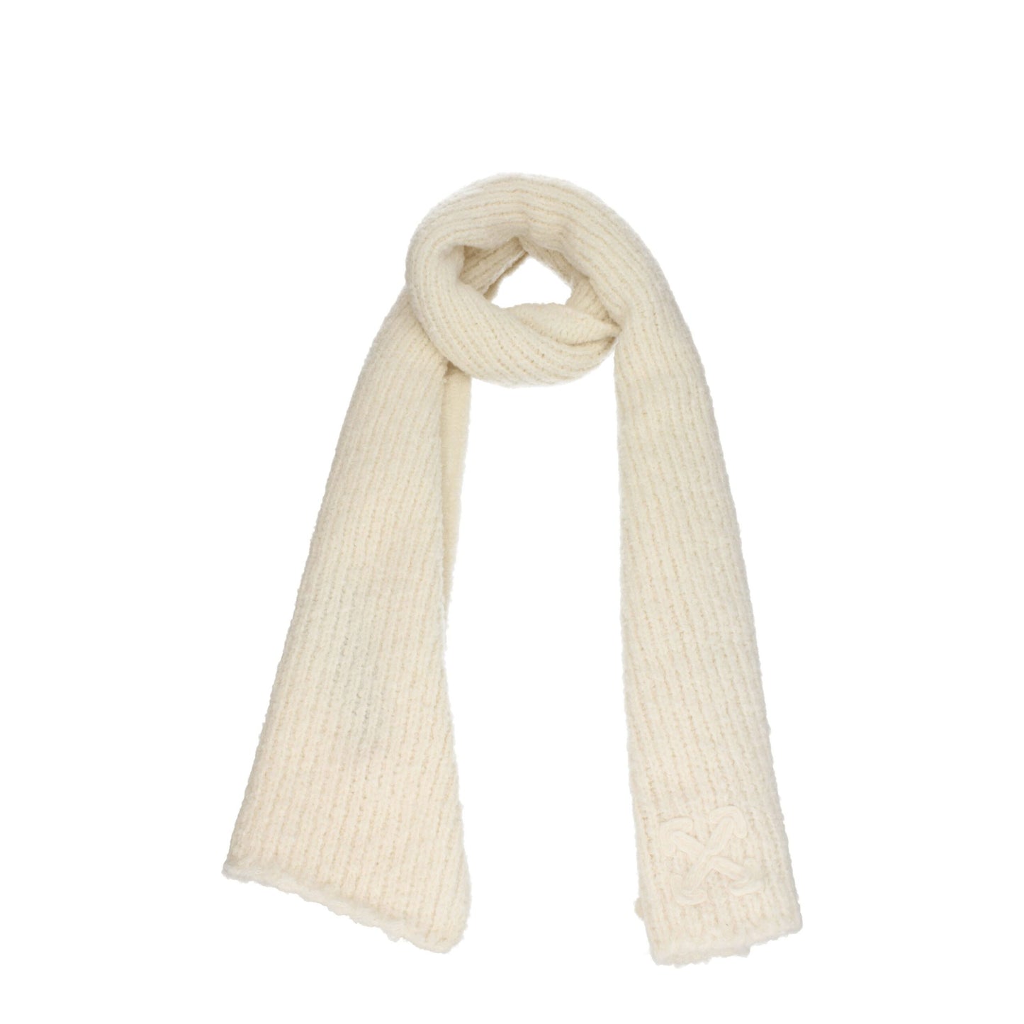 Off-White Beige Wollschals
