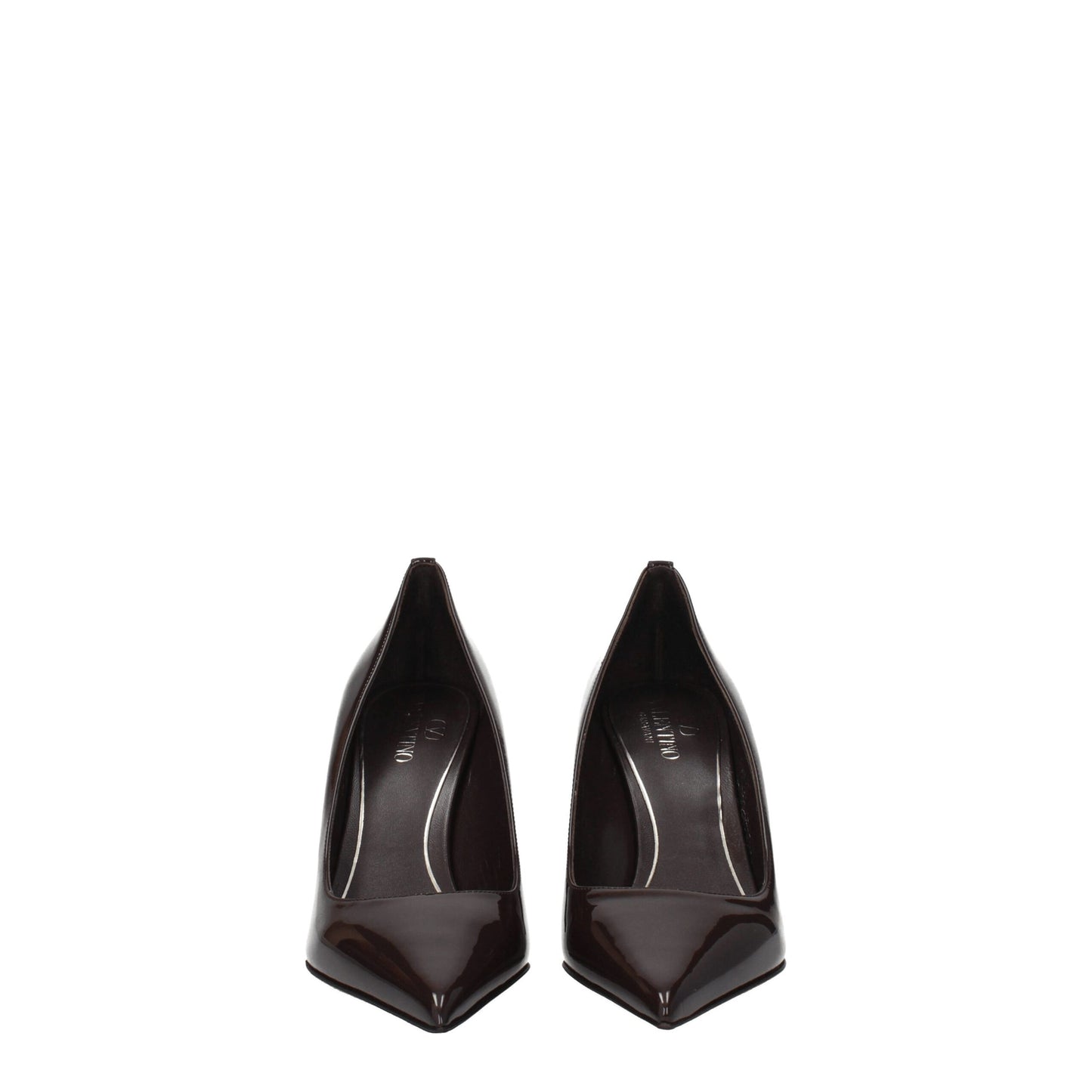 Valentino Garavani – Pumps aus braunem Leder mit hohem Absatz