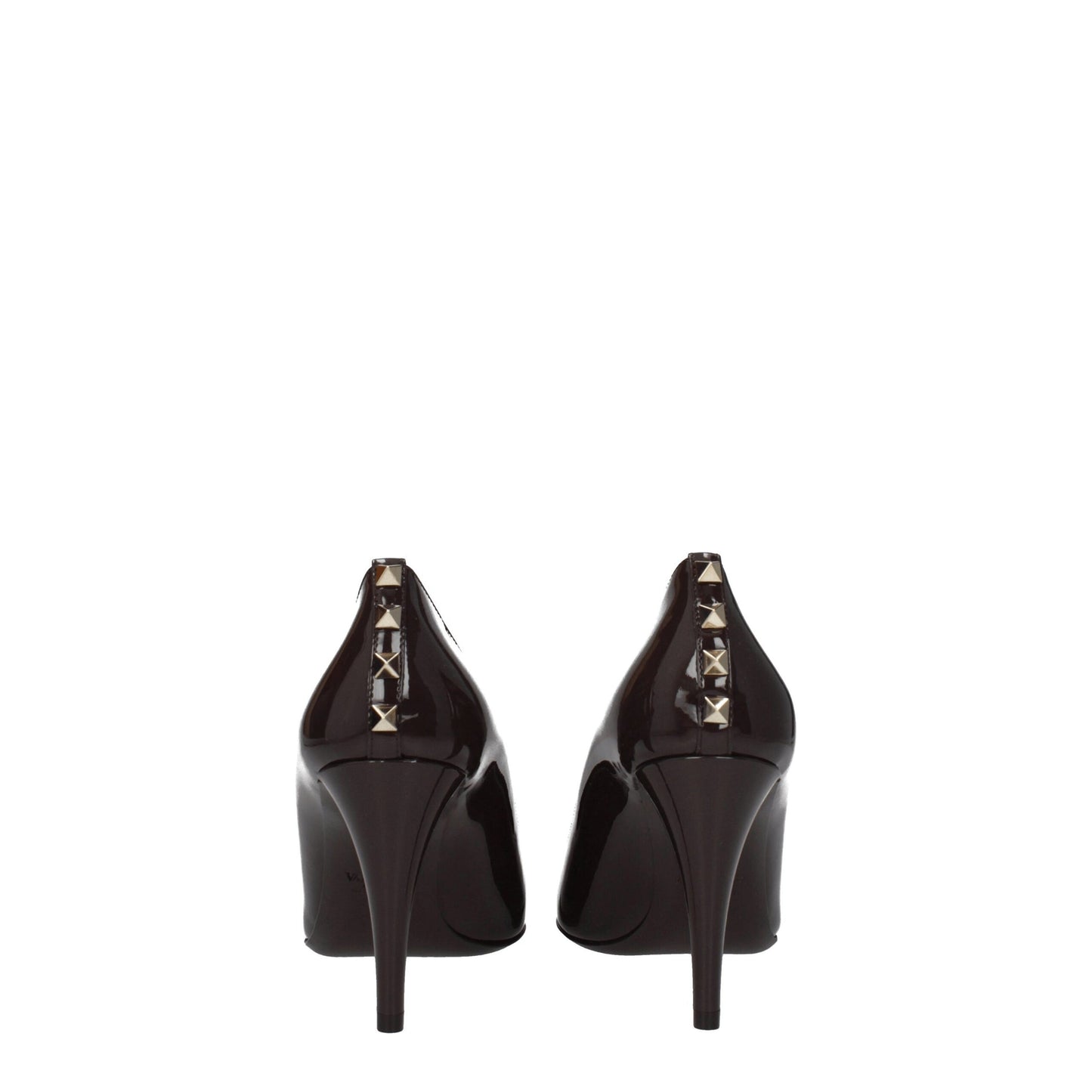 Valentino Garavani – Pumps aus braunem Leder mit hohem Absatz