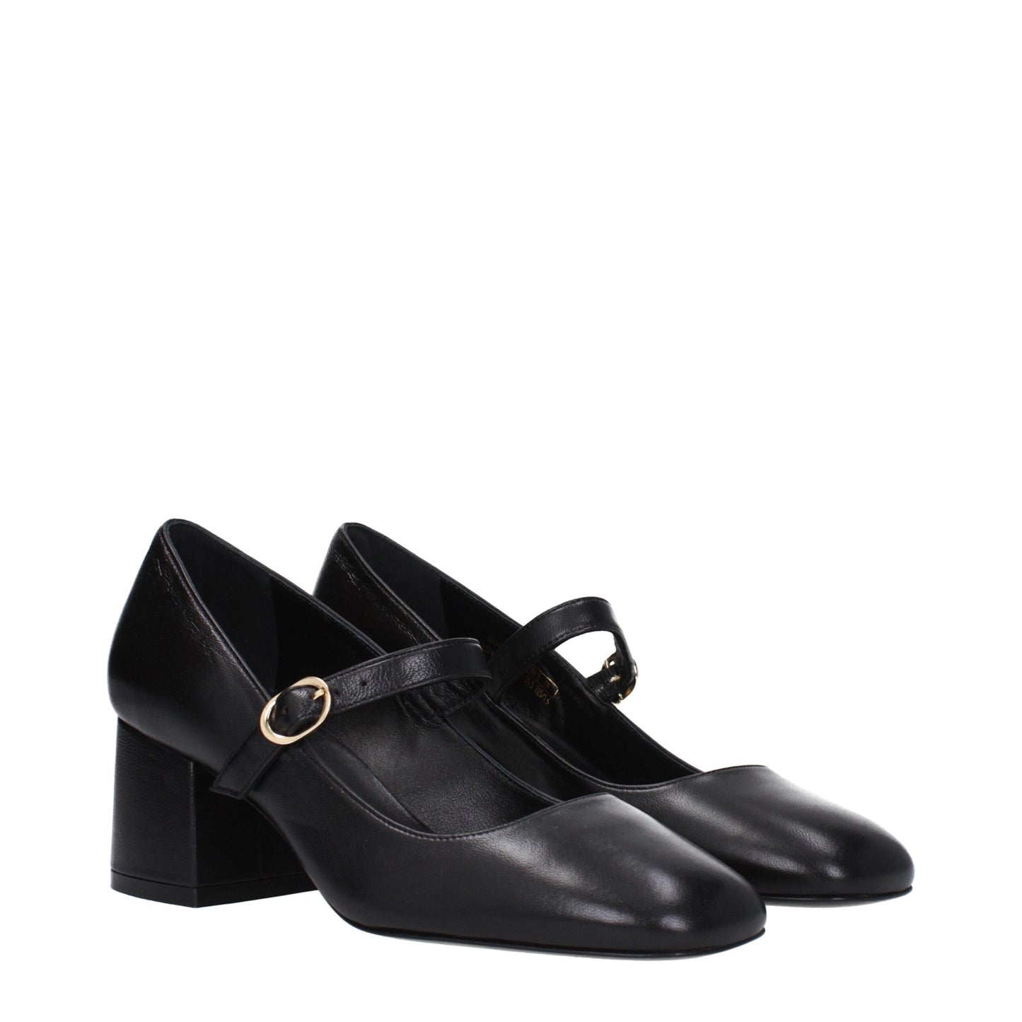 Stuart Weitzman – Schwarze Pumps aus Leder mit mittelhohem Absatz