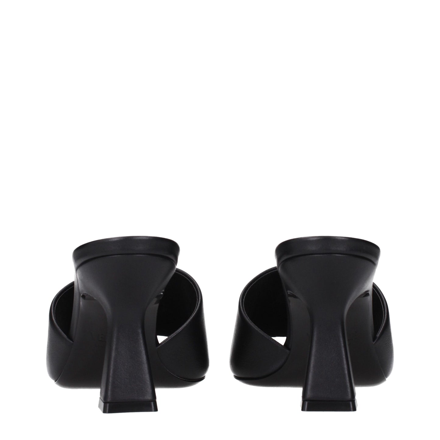 Versace Sandalen aus schwarzem Leder mit Stilettoabsatz