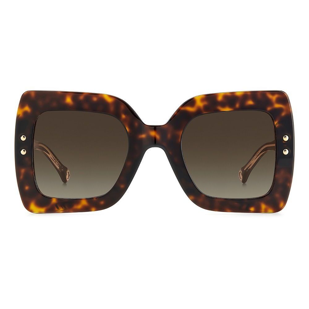 Lunettes de soleil Carolina Herrera en acétate marron
