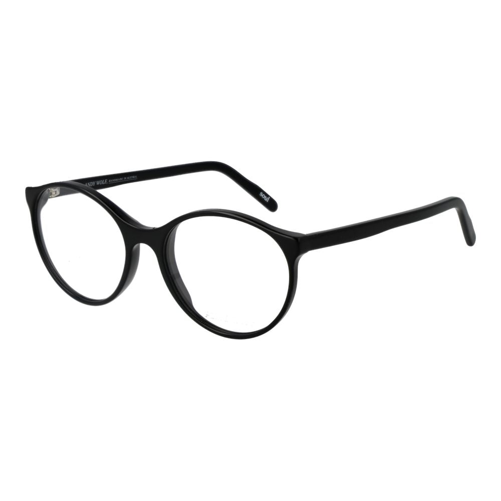Montures de lunettes de vue unicolores noires pour homme et femme de Andy Wolf