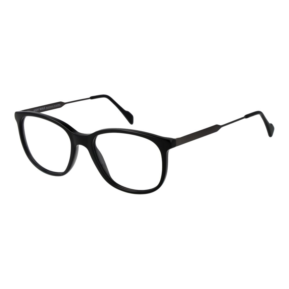 Montures de lunettes de vue unicolores noires pour homme et femme de Andy Wolf