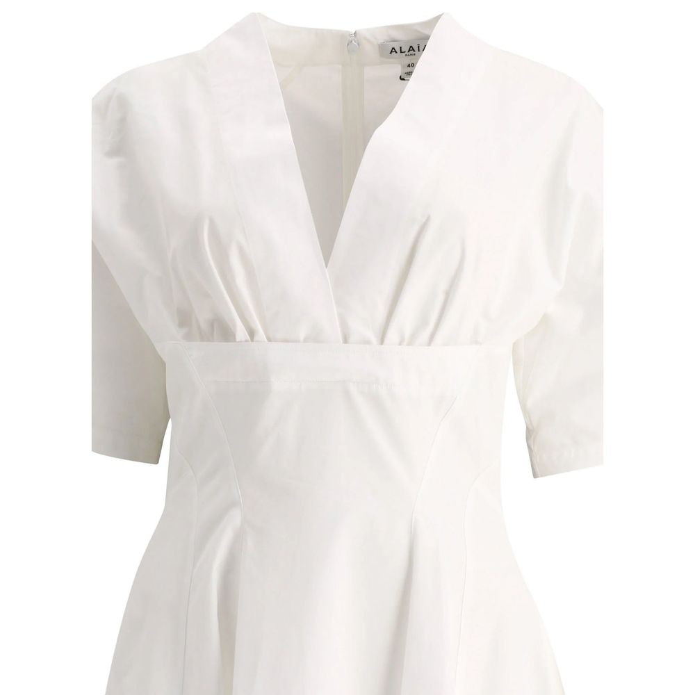 Alaïa Midikleid aus Baumwolle
