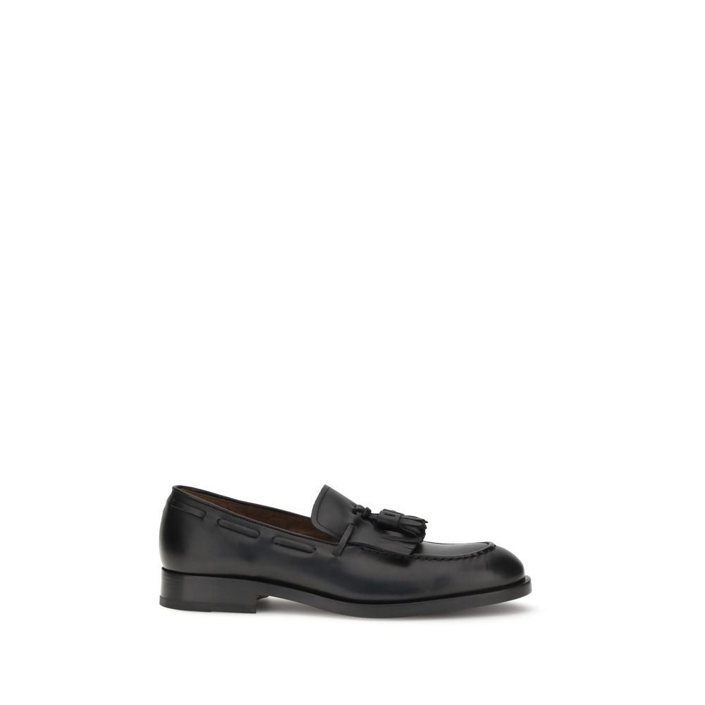 Mocassins en cuir à pompons Fratelli Rossetti