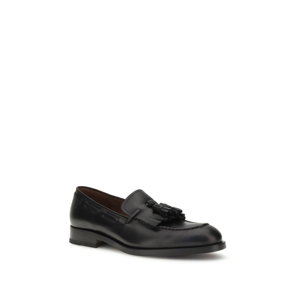 Mocassins en cuir à pompons Fratelli Rossetti
