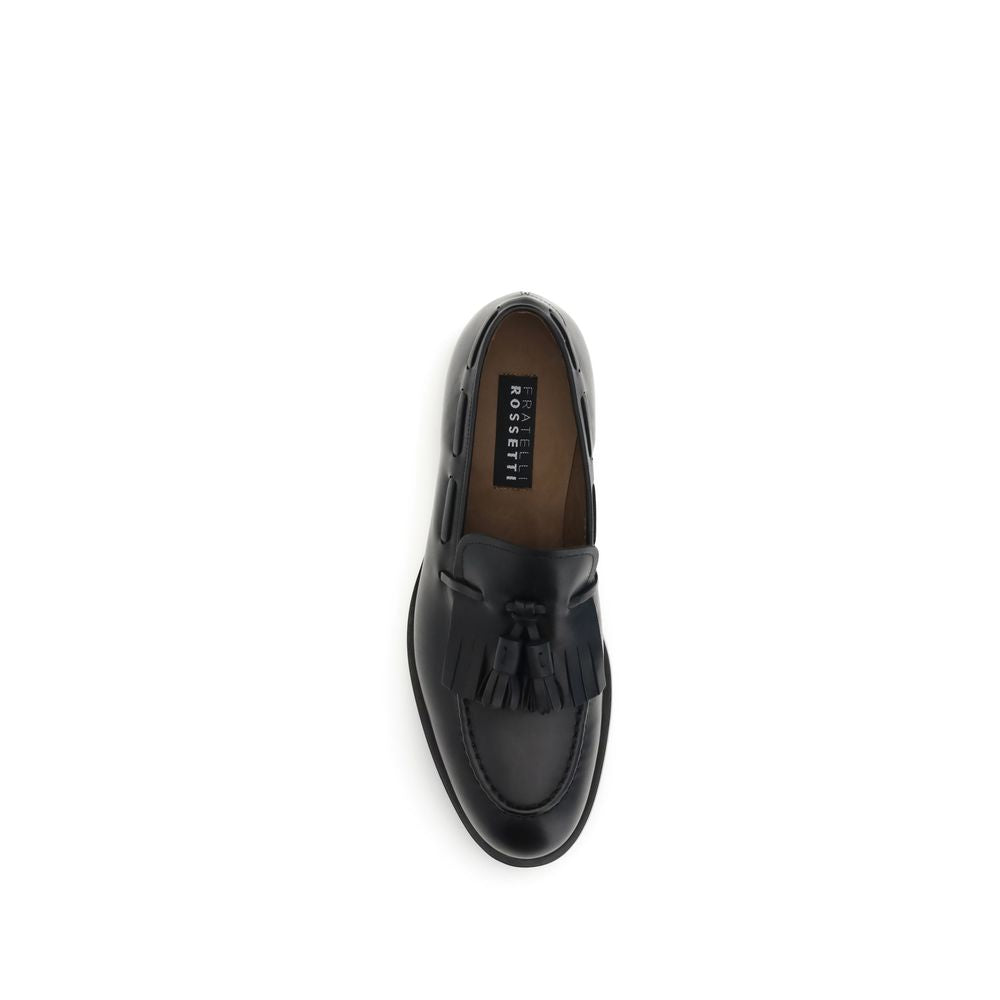 Mocassins en cuir à pompons Fratelli Rossetti