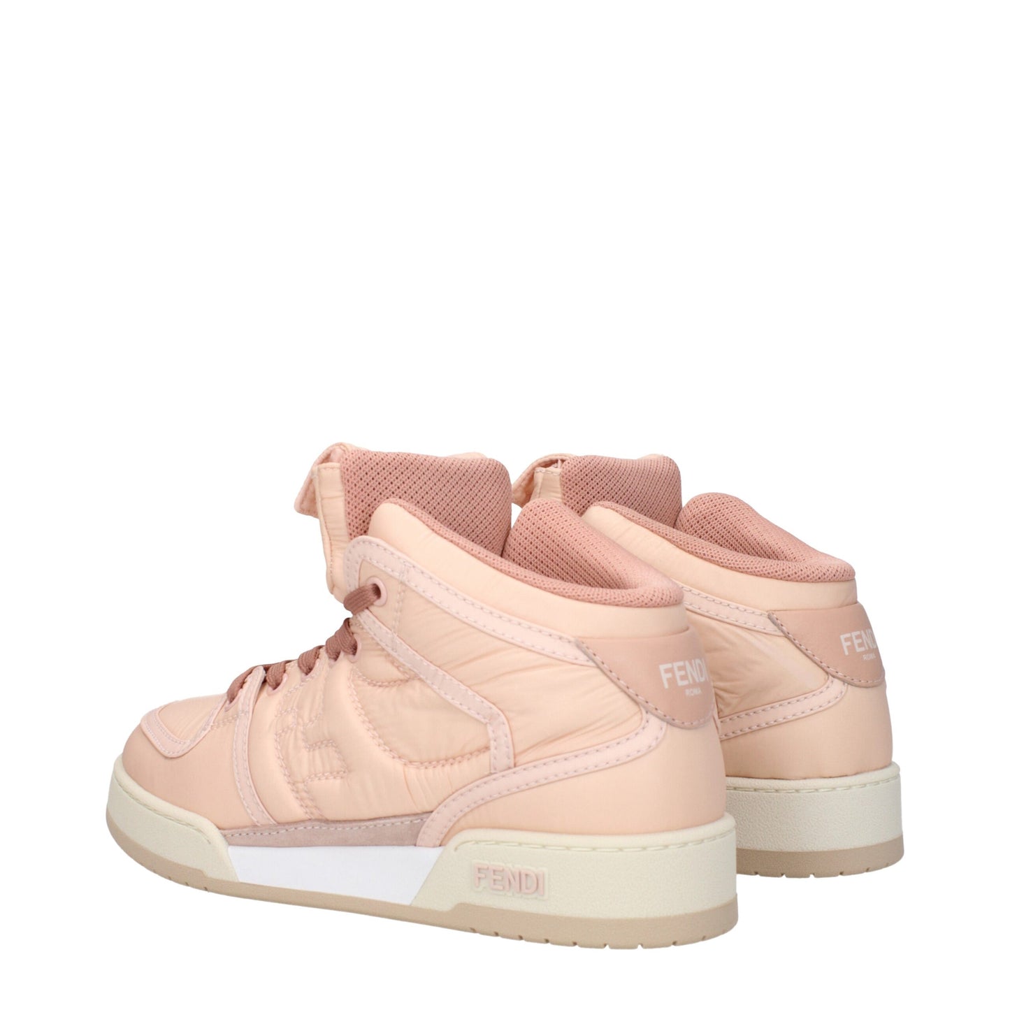 Fendi – Hohe Sneakers aus rosa Nylon