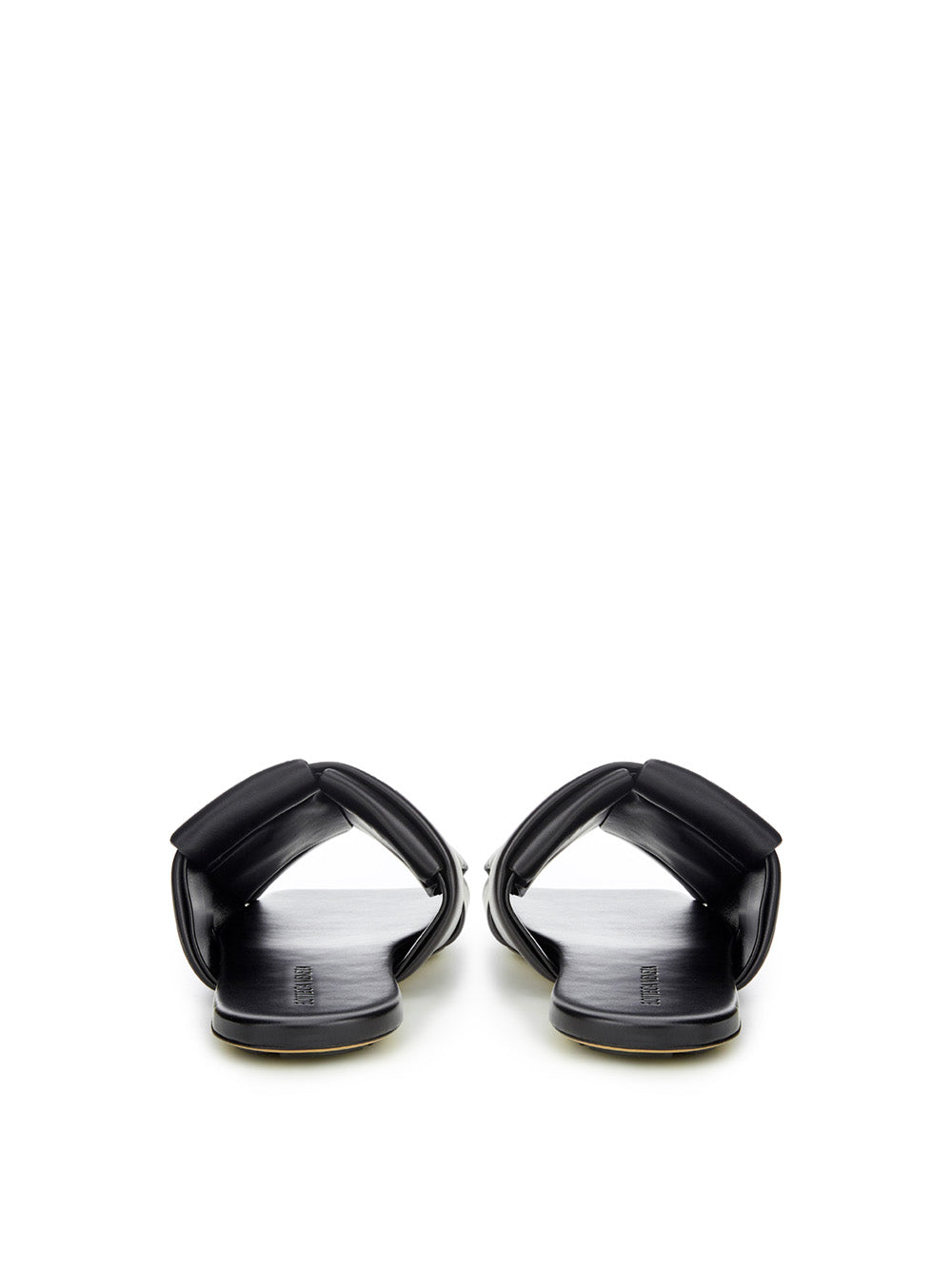 Sandales élégantes en cuir noir Bottega Veneta