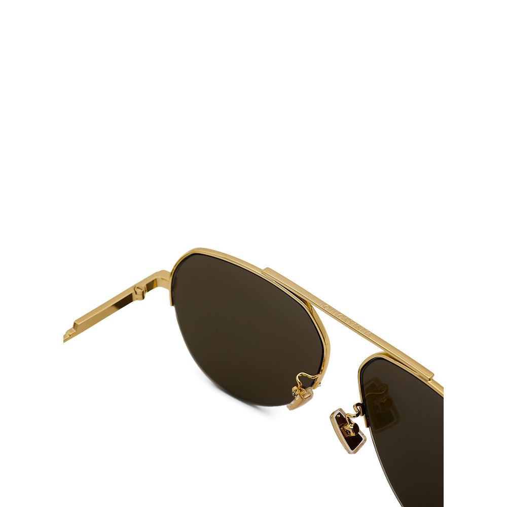 Bottega Veneta Sonnenbrille aus goldenem Metall