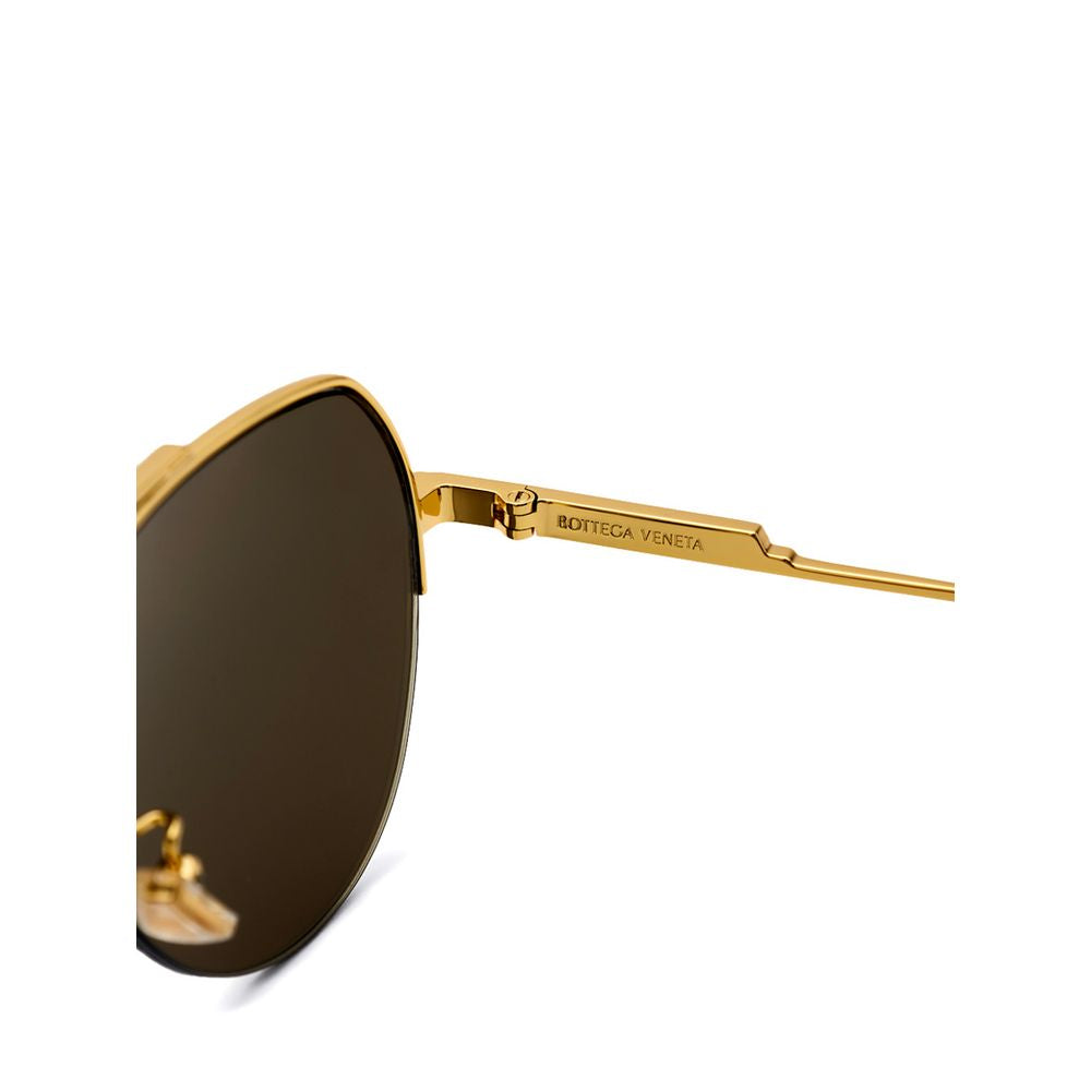 Bottega Veneta Sonnenbrille aus goldenem Metall