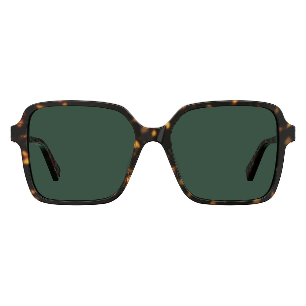 Lunettes de soleil Love Moschino en acétate marron