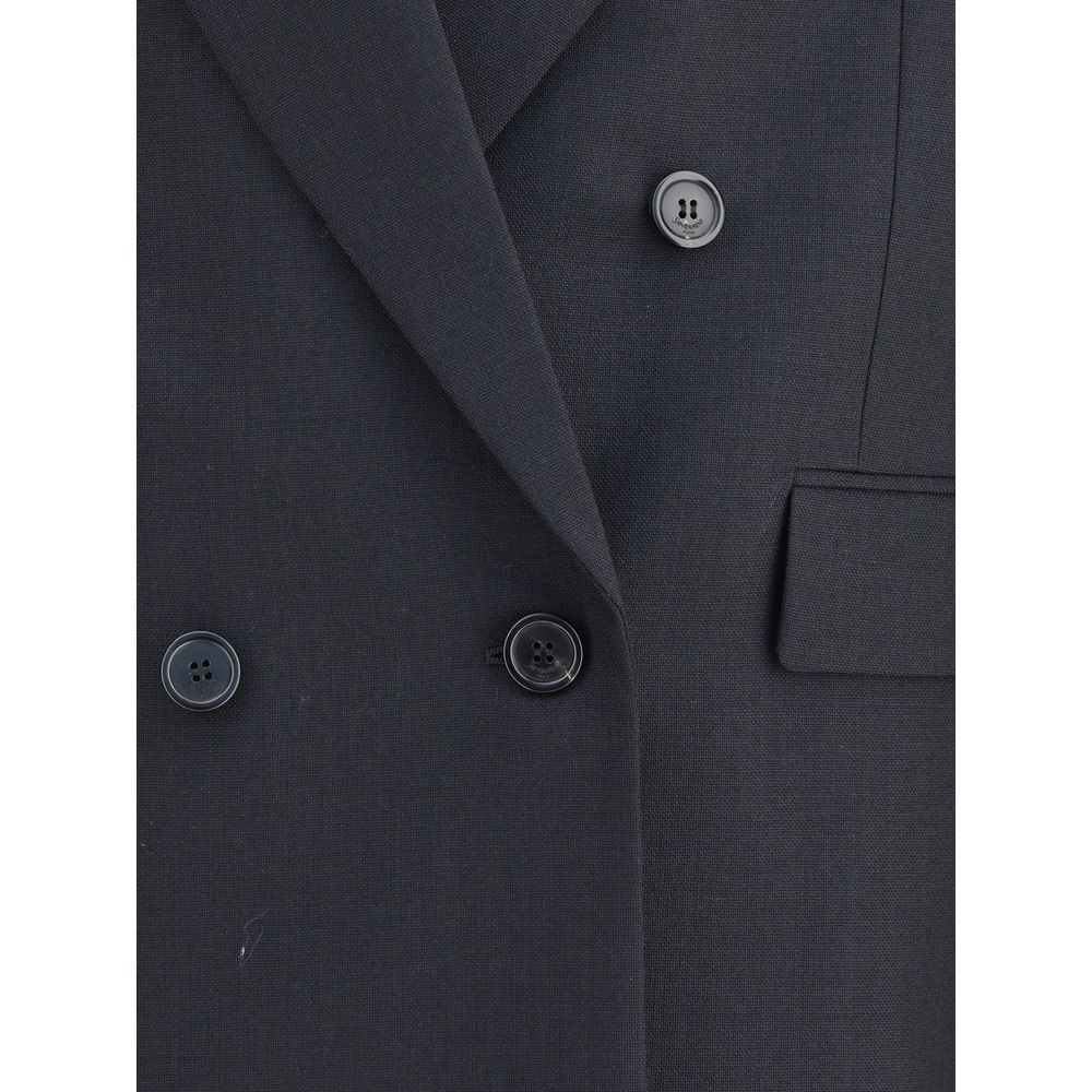 Saint Laurent Zweireihiger Blazer aus Wolle