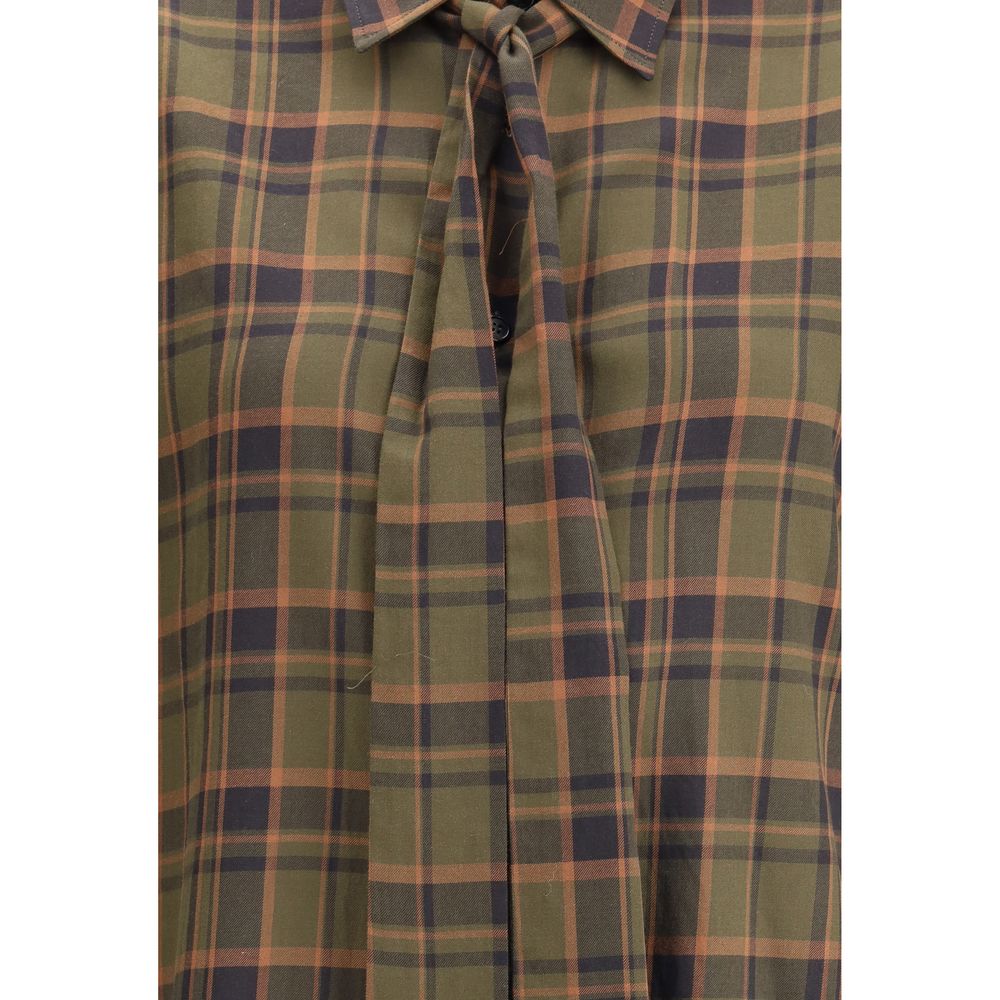 Saint Laurent Cassandre kariertes Lavallière-Hemd