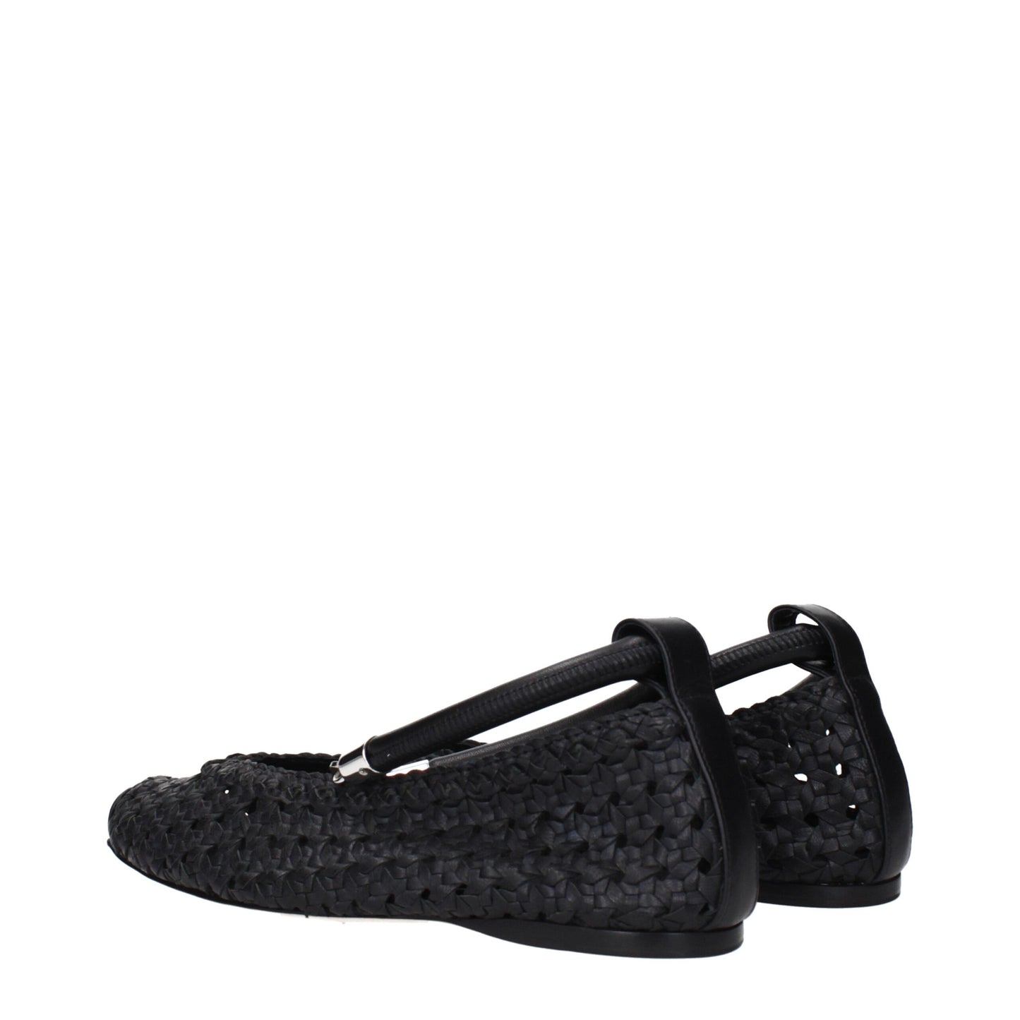 Max Mara – Schwarze Ballerinas aus Leder