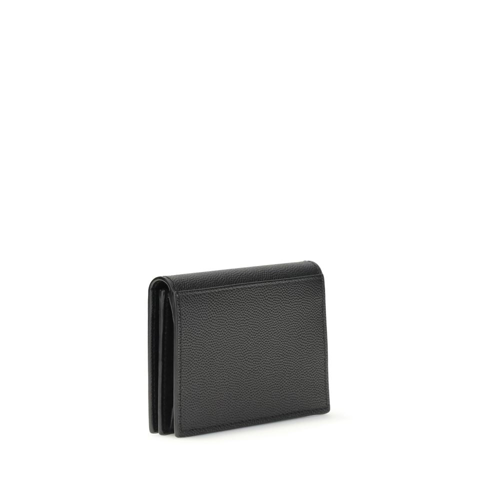 Saint Laurent Visitenkartenetui aus Grain de Poudre-Leder