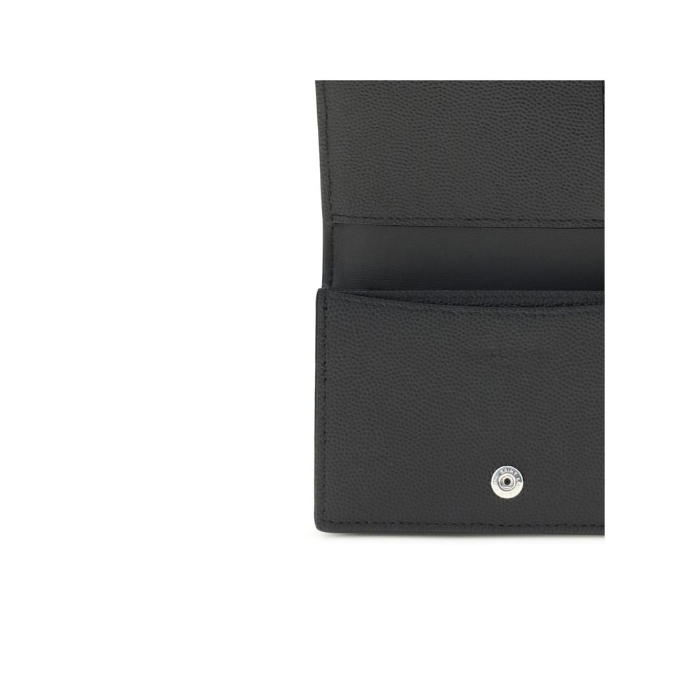 Saint Laurent Visitenkartenetui aus Grain de Poudre-Leder