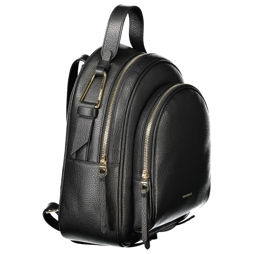 Coccinelle Schwarzer Lederrucksack