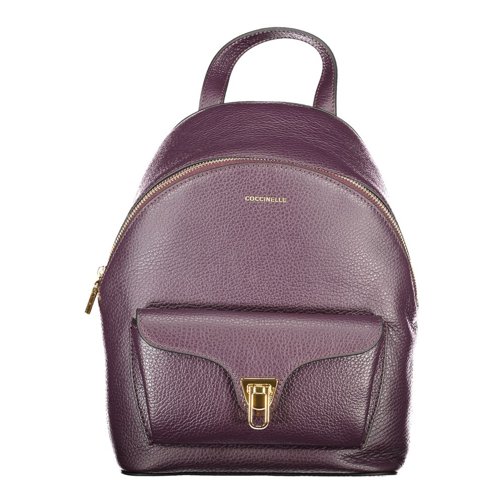 Coccinelle Lila Leder Damen Rucksack