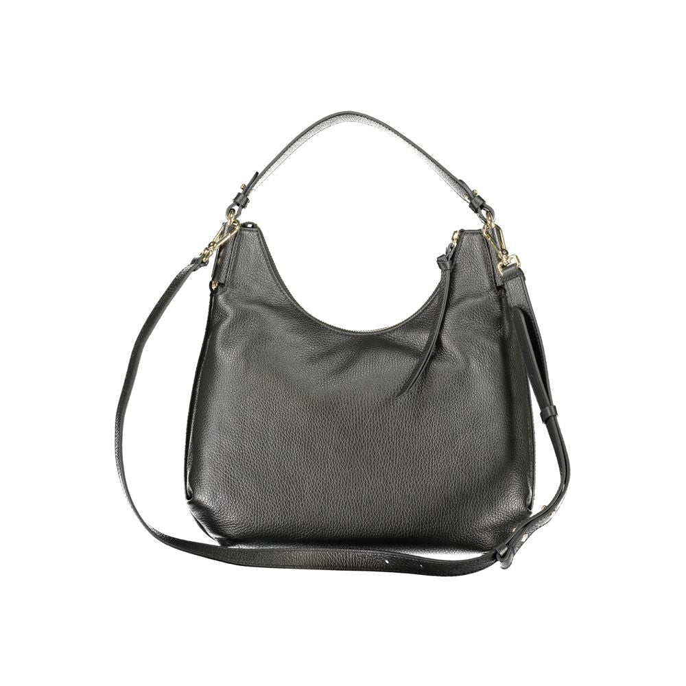 Sac à main en cuir noir Coccinelle